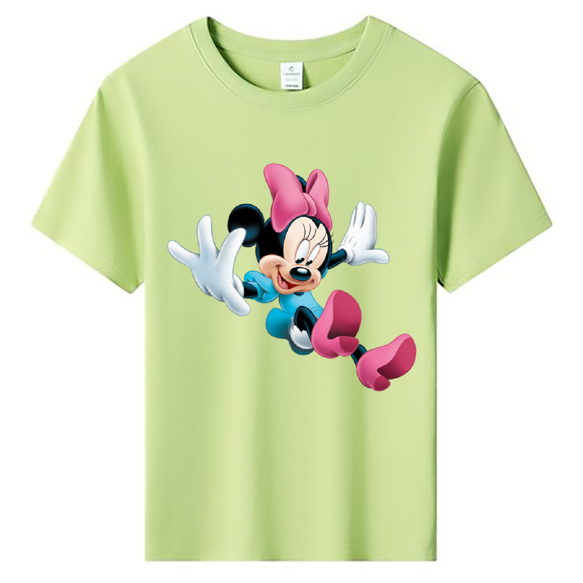 ミッキーマウス Mickey Mouse 綿100％キッズTシャツ（フロントプリント）